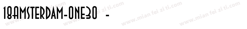 18Amsterdam-One30 黃字体转换